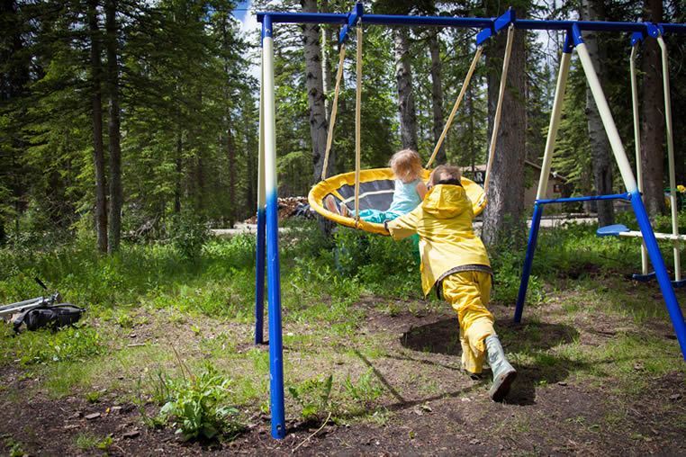 Fun on Swings!